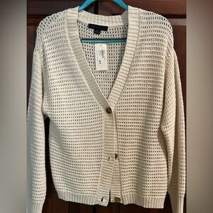 Evereve Cream Knit Cardigan